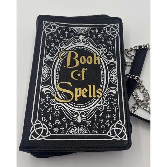 Spirit Halloween Book of Spells Crossbody Purse Handbag Goth Witch Mystical - Picture 1 of 15